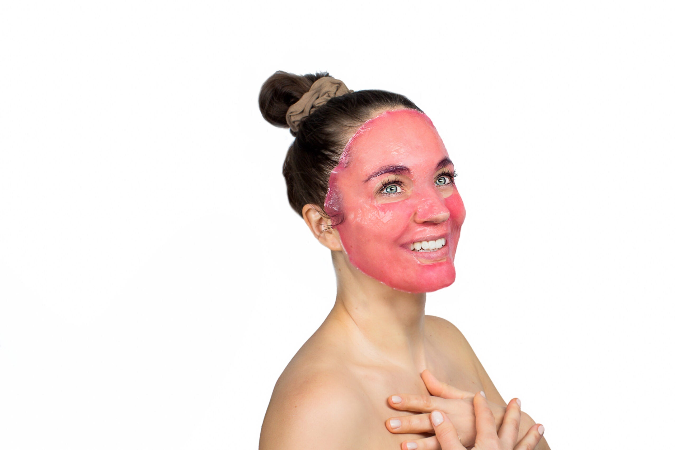 Organic Konjac Mask - Rose, 5 stk.
