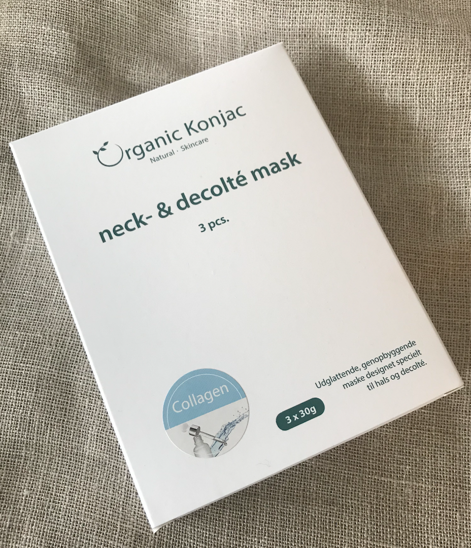 Organic Konjac Natural Neck & Decolté Mask - 3 x 2 stk